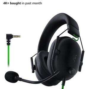Razer Black Headset with Neon Green Highlights